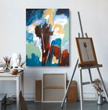 06-26 (90x120cm) - Danish Gallery - Moderne, abstrakte malerier. Online galleri med original, unik kunst til din bolig. 