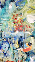 Birds on a twig (50x70cm)