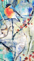 Birds on a twig (50x70cm)