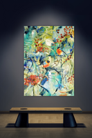 Birds on a twig (50x70cm)