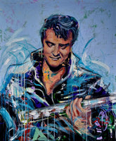 Elvis - the king of rock (100x120cm)