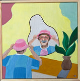 On Goes the Hat (30x30cm)