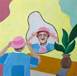 On Goes the Hat (30x30cm)