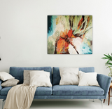Pottery (70x60cm) - Danish Gallery - Moderne, abstrakte malerier. Online galleri med original, unik kunst til din bolig. 