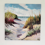 In the dunes (30x30cm) - Danish Gallery - Moderne, abstrakte malerier. Online galleri med original, unik kunst til din bolig. 