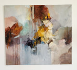 Unknown land (100x90cm) - Danish Gallery - Moderne, abstrakte malerier. Online galleri med original, unik kunst til din bolig. 