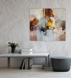 Unknown land (100x90cm) - Danish Gallery - Moderne, abstrakte malerier. Online galleri med original, unik kunst til din bolig. 