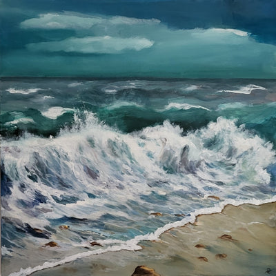 The blue wave (60x60cm)
