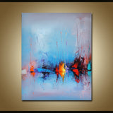 Vivid outlines (50x60cm) - Danish Gallery - Moderne, abstrakte malerier. Online galleri med original, unik kunst til din bolig. 