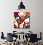 13-26 (100x100cm) - Danish Gallery - Moderne, abstrakte malerier. Online galleri med original, unik kunst til din bolig. 