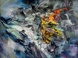 Morning of Tomorrow (80x60cm) - Danish Gallery - Moderne, abstrakte malerier. Online galleri med original, unik kunst til din bolig. 