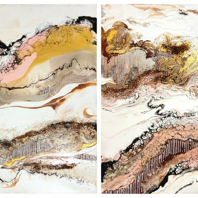Tvivlen I+II (80x40cm)
