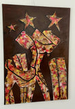Stargazing Hound in New York (70x100cm)