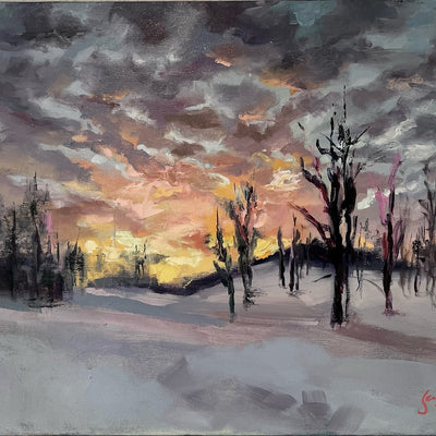 Forårslys, Lillehammer (50x40cm)
