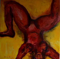 The body upside down (100x100cm)