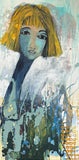 Evelina (50x100cm) - Danish Gallery - Moderne, abstrakte malerier. Online galleri med original, unik kunst til din bolig. 