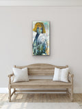 Evelina (50x100cm) - Danish Gallery - Moderne, abstrakte malerier. Online galleri med original, unik kunst til din bolig. 