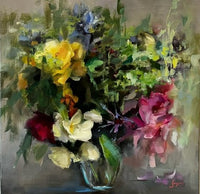 Grandmother's bouquet (50x50cm)