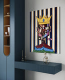 The Cubic King (70x90cm) - Danish Gallery - Moderne, abstrakte malerier. Online galleri med original, unik kunst til din bolig. 