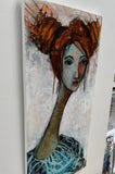 Erina (50x100cm) - Danish Gallery - Moderne, abstrakte malerier. Online galleri med original, unik kunst til din bolig. 