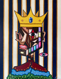 The Cubic King (70x90cm) - Danish Gallery - Moderne, abstrakte malerier. Online galleri med original, unik kunst til din bolig. 