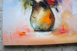 Spring scent (40x40cm) - Danish Gallery - Moderne, abstrakte malerier. Online galleri med original, unik kunst til din bolig. 