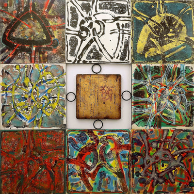 A small heart iconry VI (120x120cm)