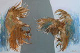 Balance Point II (150x100cm) - Danish Gallery - Moderne, abstrakte malerier. Online galleri med original, unik kunst til din bolig. 