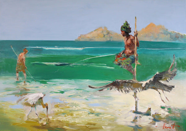 Balancing with the Sea (100x70cm)