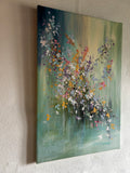 Dream Flower (40x60cm) - Danish Gallery - Moderne, abstrakte malerier. Online galleri med original, unik kunst til din bolig. 