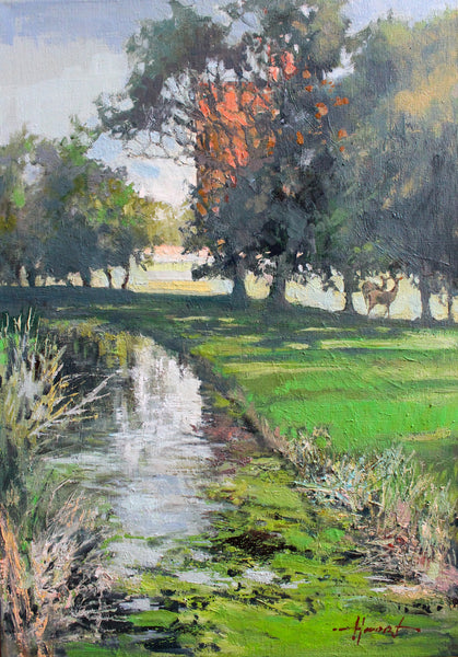 Early Autumn in the park (70x100cm)
