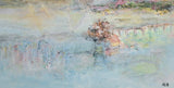 Fairy skies (40x40cm) - Danish Gallery - Moderne, abstrakte malerier. Online galleri med original, unik kunst til din bolig. 