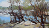 Flood on the river (70x40cm)