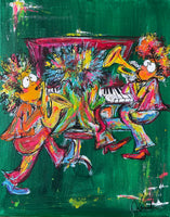 Sax, piano and trumpet (40x50cm)