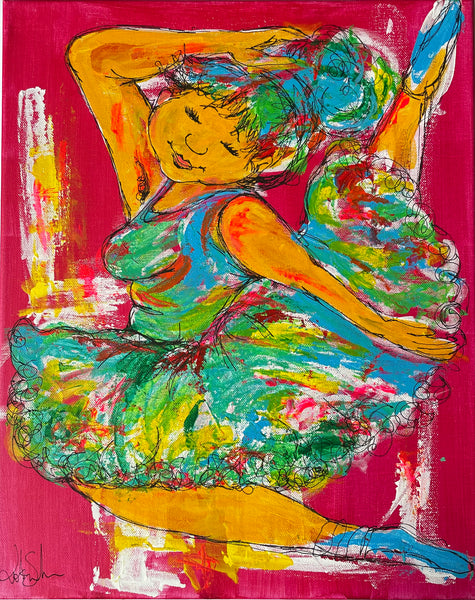 The fat dancer (40x50cm)