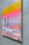 The pink ocean (40x40cm)