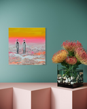 The pink ocean (40x40cm)