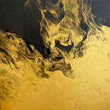 Turning darkness into gold (40x40cm)