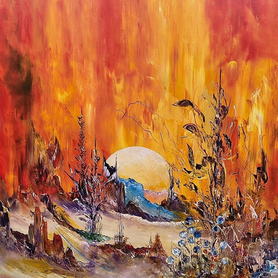 The path of happiness and love (80x80cm)