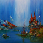 Bright nights (90x90cm)