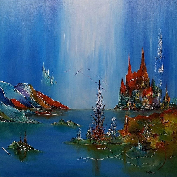 Bright nights (90x90cm)