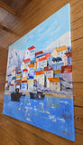 Mediterranean city (100x90cm)