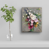 Midsummer Rose Magic (40x50cm) - Danish Gallery - Moderne, abstrakte malerier. Online galleri med original, unik kunst til din bolig. 