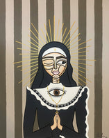 The Nosey Nun (70x90cm)