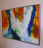 Around the falls (120x80cm) - Danish Gallery - Moderne, abstrakte malerier. Online galleri med original, unik kunst til din bolig. 