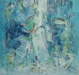 Twists (50x90cm) - Danish Gallery - Moderne, abstrakte malerier. Online galleri med original, unik kunst til din bolig. 