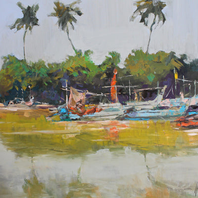 Where the Boats Gather (70x50cm)
