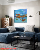 My journey through time (70x70cm)