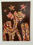 Stargazing Hound in New York (70x100cm)