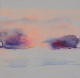 Winter (40x40cm) - Danish Gallery - Moderne, abstrakte malerier. Online galleri med original, unik kunst til din bolig. 